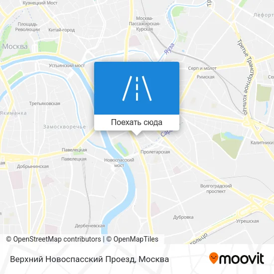 Карта Верхний Новоспасский Проезд