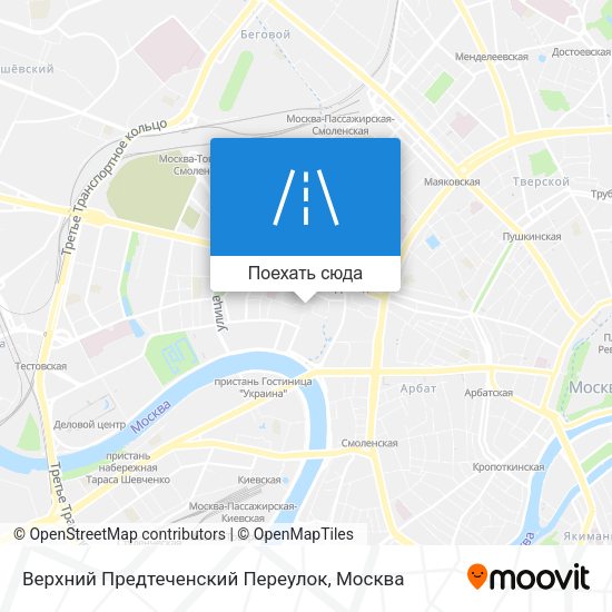 Карта Верхний Предтеченский Переулок