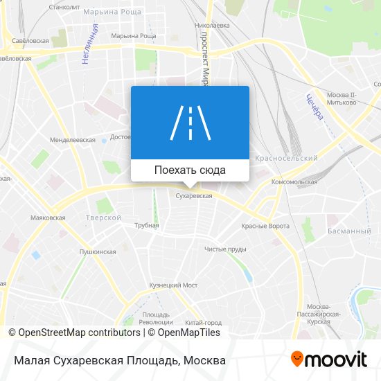 Карта Малая Сухаревская Площадь