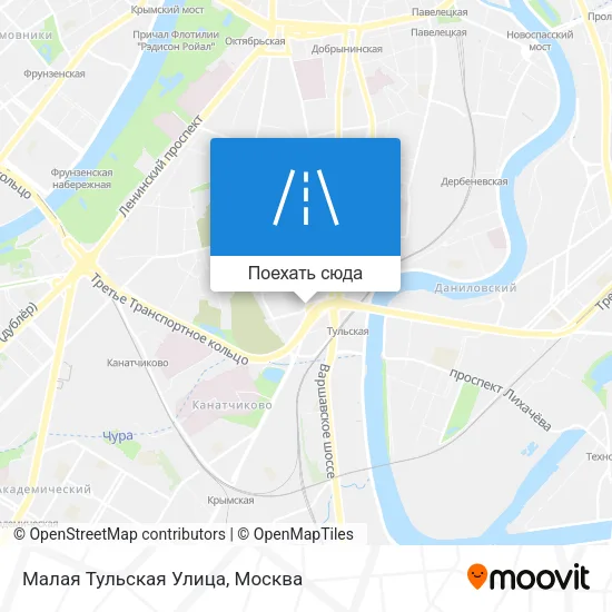 Карта Малая Тульская Улица