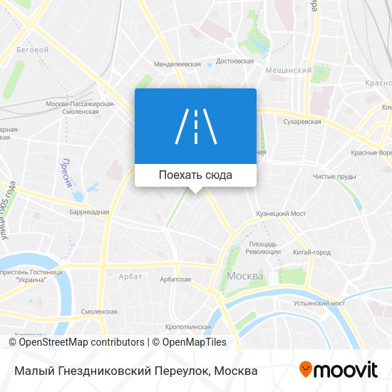 Карта Малый Гнездниковский Переулок