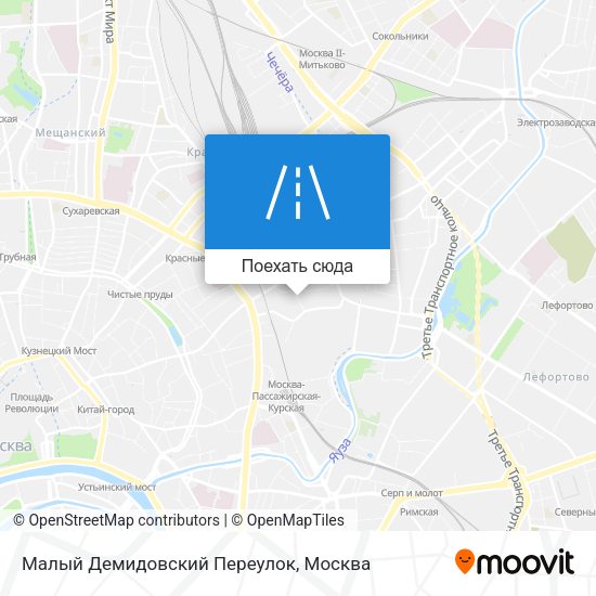 Карта Малый Демидовский Переулок