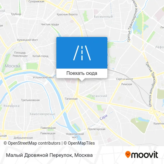 Карта Малый Дровяной Переулок