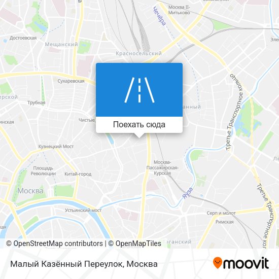 Карта Малый Казённый Переулок