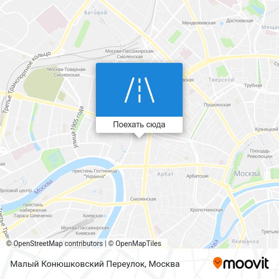 Карта Малый Конюшковский Переулок