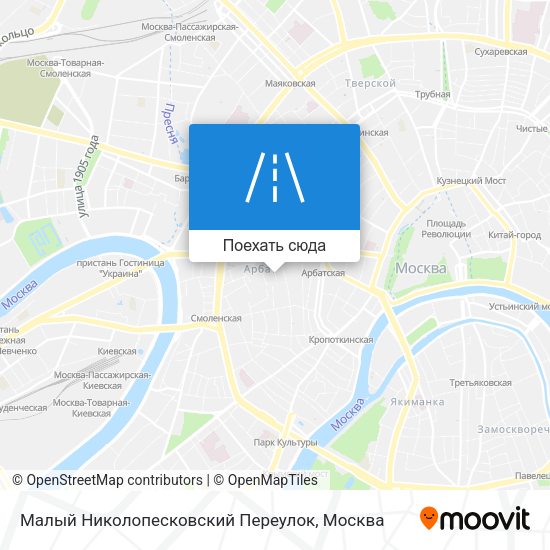 Карта Малый Николопесковский Переулок