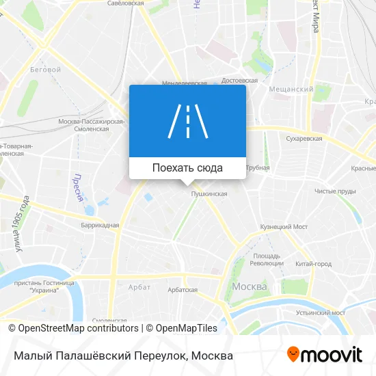 Карта Малый Палашёвский Переулок