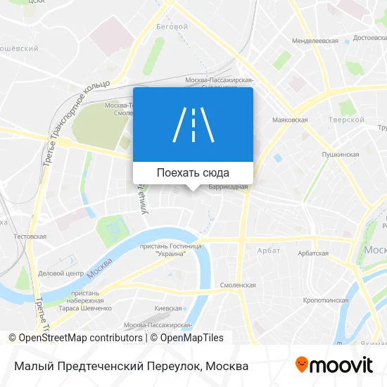Карта Малый Предтеченский Переулок
