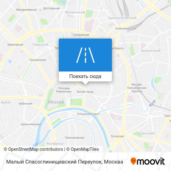 Карта Малый Спасоглинищевский Переулок