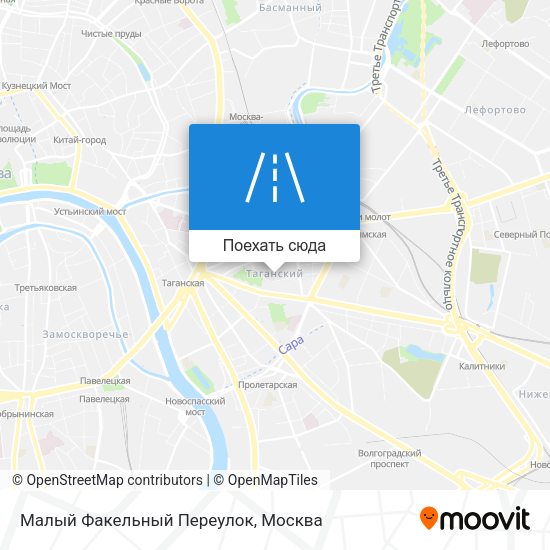Карта Малый Факельный Переулок