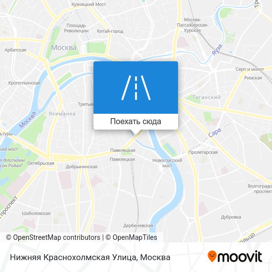 Карта Нижняя Краснохолмская Улица
