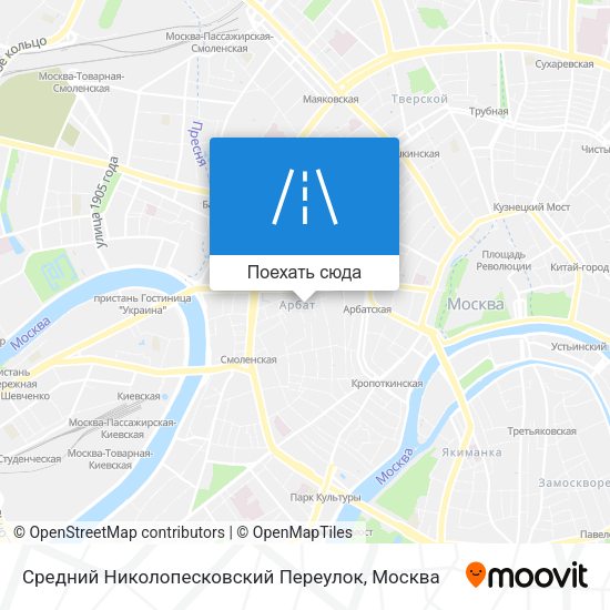 Карта Средний Николопесковский Переулок