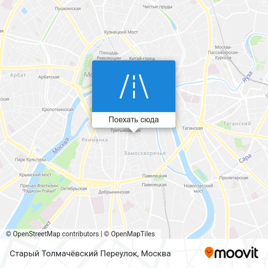 Карта Старый Толмачёвский Переулок