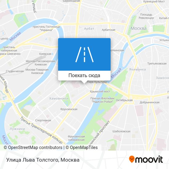 Карта Улица Льва Толстого