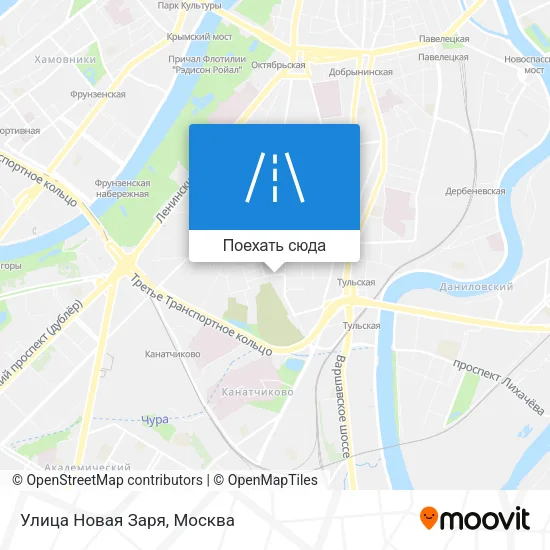 Карта Улица Новая Заря