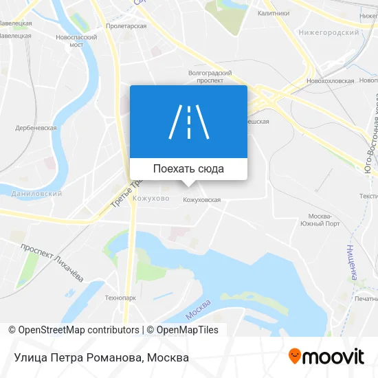 Карта Улица Петра Романова