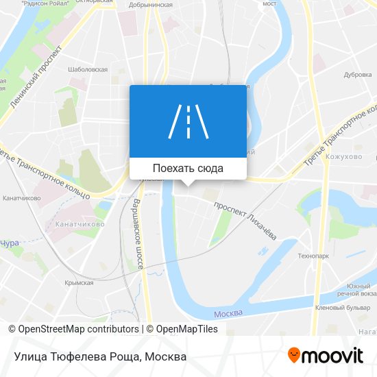 Карта Улица Тюфелева Роща