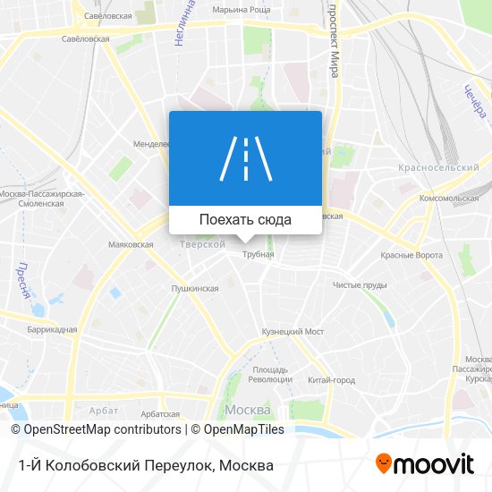 Карта 1-Й Колобовский Переулок
