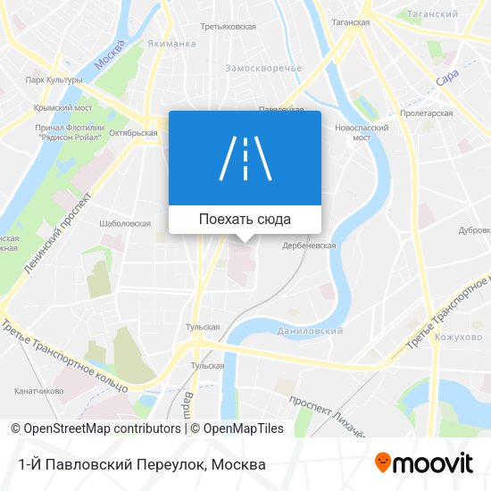 Карта 1-Й Павловский Переулок