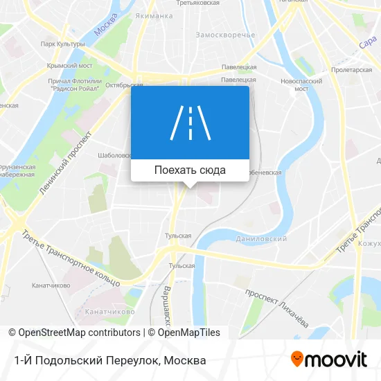 Карта 1-Й Подольский Переулок