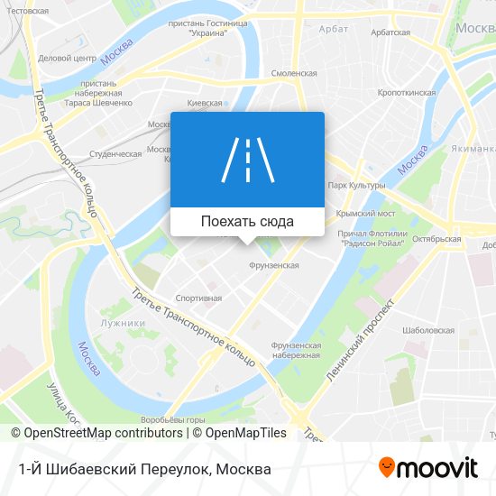 Карта 1-Й Шибаевский Переулок