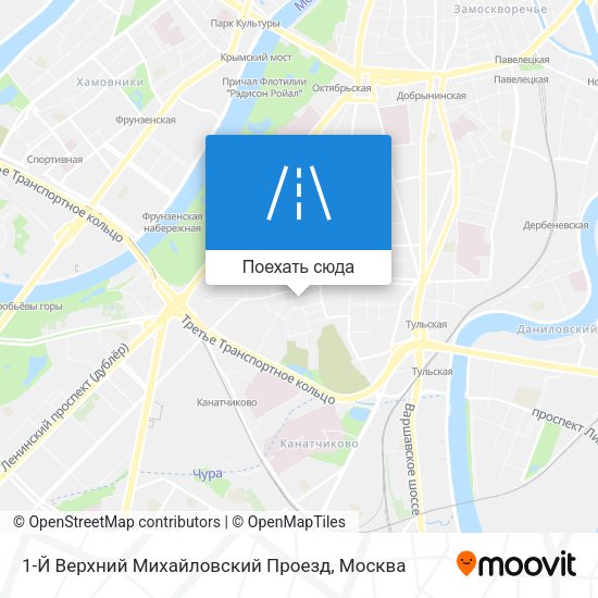 Карта 1-Й Верхний Михайловский Проезд