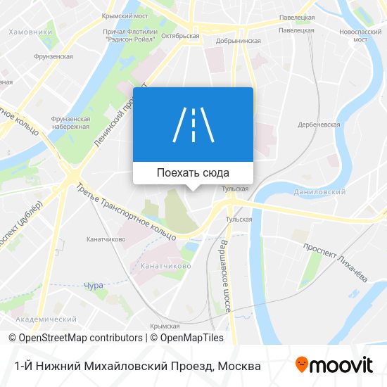 Карта 1-Й Нижний Михайловский Проезд