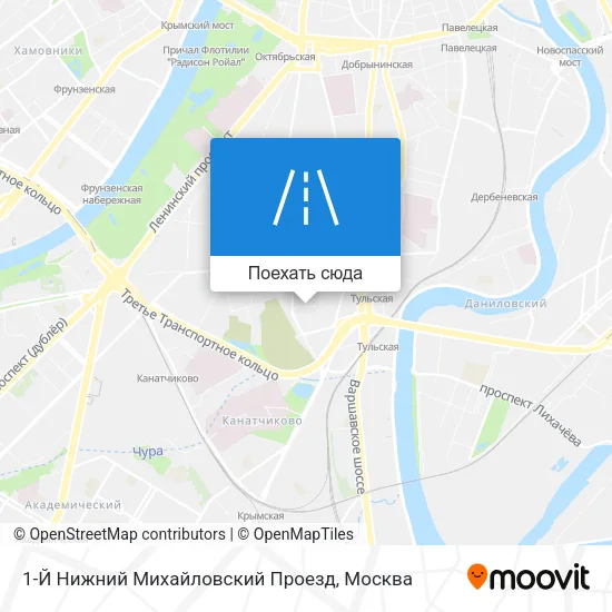 Карта 1-Й Нижний Михайловский Проезд