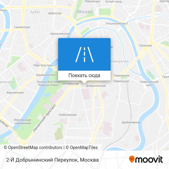 Карта 2-Й Добрынинский Переулок