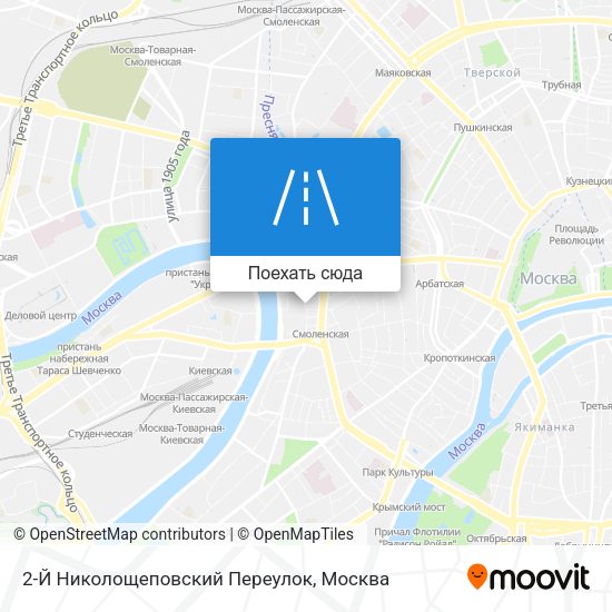 Карта 2-Й Николощеповский Переулок