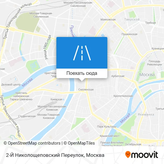Карта 2-Й Николощеповский Переулок