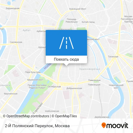 Карта 2-Й Полянский Переулок