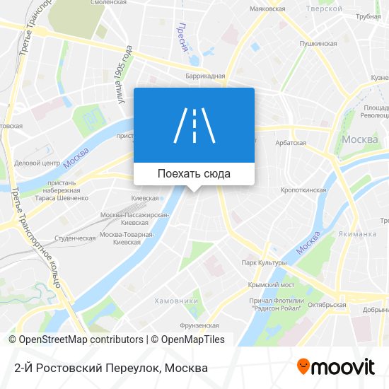 Карта 2-Й Ростовский Переулок