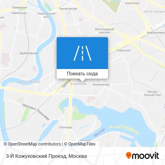 Карта 3-Й Кожуховский Проезд