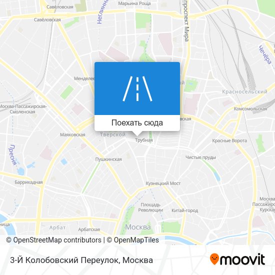 Карта 3-Й Колобовский Переулок