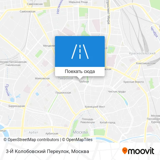 Карта 3-Й Колобовский Переулок