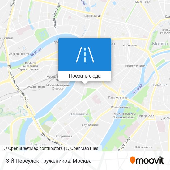 Карта 3-Й Переулок Тружеников