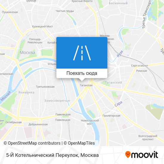 Карта 5-Й Котельнический Переулок