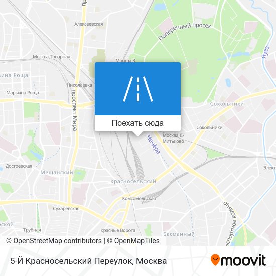 Карта 5-Й Красносельский Переулок
