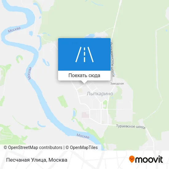 Карта Песчаная Улица