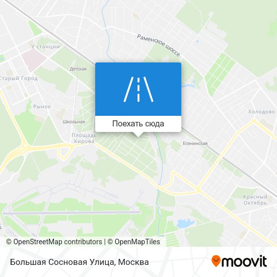 Карта Большая Сосновая Улица