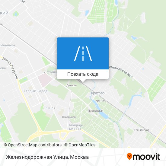 Карта Железнодорожная Улица