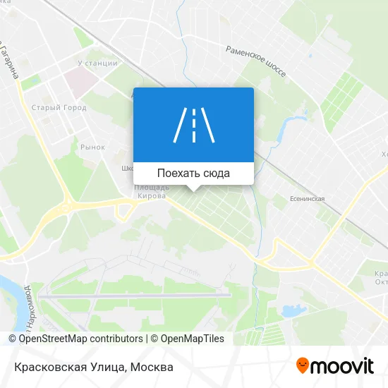 Карта Красковская Улица