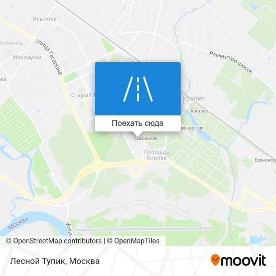 Карта Лесной Тупик