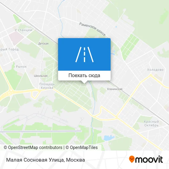Карта Малая Сосновая Улица