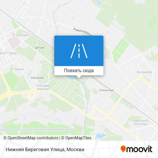 Карта Нижняя Береговая Улица
