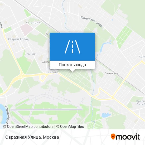 Карта Овражная Улица