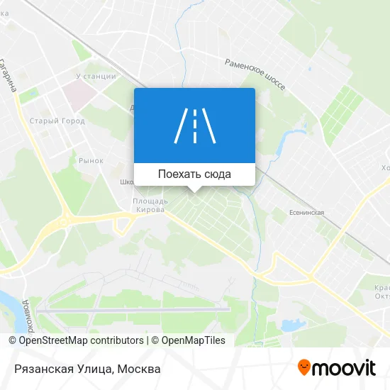 Карта Рязанская Улица