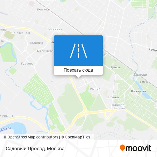 Карта Садовый Проезд