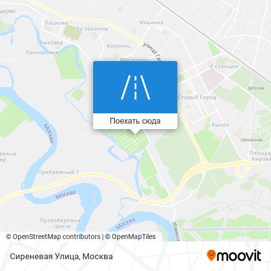 Карта Сиреневая Улица